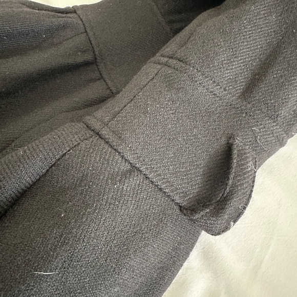 LOEFFLER RANDALL | Black Wool Blend Pea Coat - Picture 5 of 5